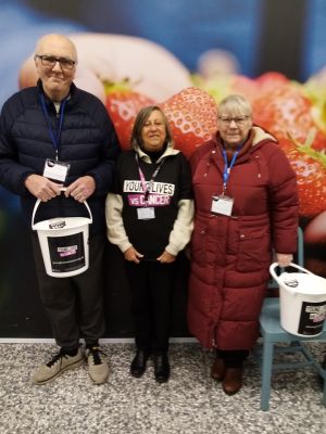 Charity collection for young lives versus cancer