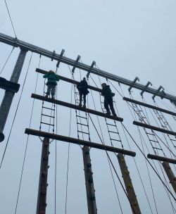 pupils sharing adventure safely