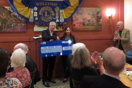 Cheque presentation to support the Child Eye Cancer Trust